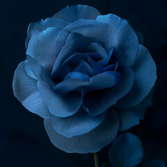 Midnight Blue Color Folower Rose