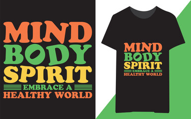 Free vector world health day celebration T-shirt design