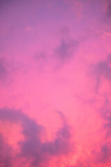 colorful pink sky with clouds