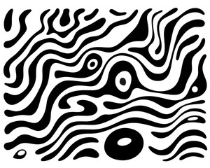 Fototapeta premium Black patterns. Graphic element for presentation and advertising design. Isolated on a transparent background.