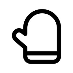 oven glove line icon