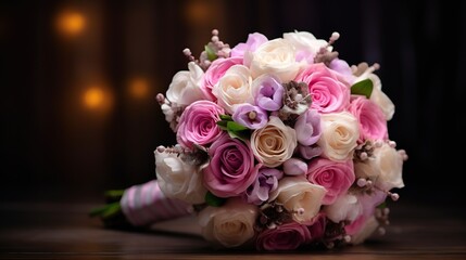colorful flower bouquet. wedding flower bouquet