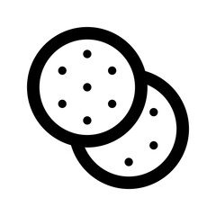 shortbread line icon