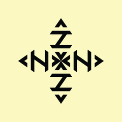 The ceramic design forms a black 