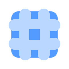 waffle duotone icon