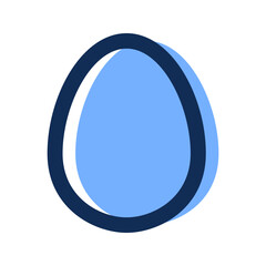 egg filled line icon
