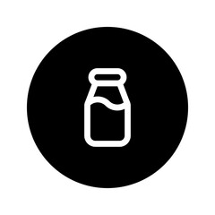 milk line circular icon