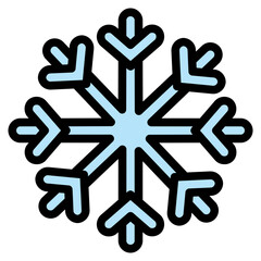  Snowflake, Ice, Snow, Cold, Winter Icon, Filled Line style icon vector illustration, Suitable for website, mobile app, print, presentation, infographic and any other project.