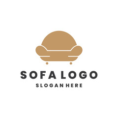 Furniture Logo design vector Sofa Logotype icon
