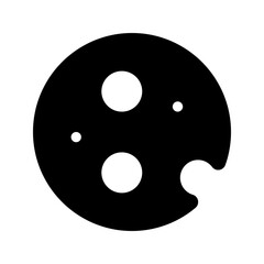 Obraz premium cookie glyph icon