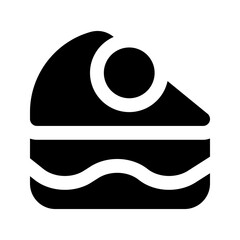 cake glyph icon