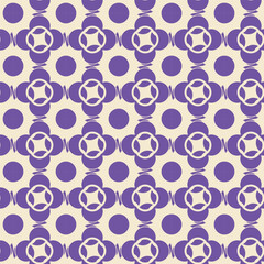 Geometric flower pattern design with colorful shape and line. pattern background