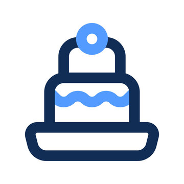 recommend clip art: cake outline color icon