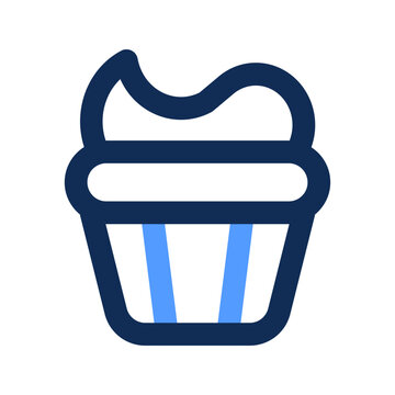 recommend clip art: cupcake outline color icon