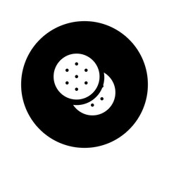 shortbread glyph circular icon