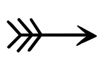 Arrow PNG Isolated Black Icon Symbol Sign Illustration Graphic Element