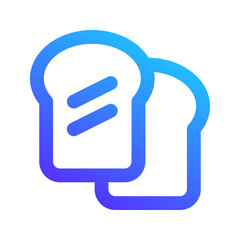 french toast gradient icon