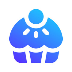 cupcake gradient fill icon