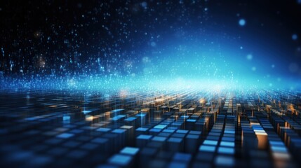 Technology Particle in the structure of IT data processing Background