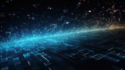 Technology Particle in the structure of IT data processing Background