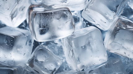 Icy Allure: A Stock Photo Highlighting the Aesthetic Appeal of Ice Cubes