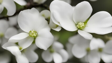 Naklejka na ściany i meble white magnolia flowers