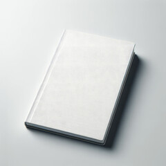 Fototapeta premium Blank Notebook on Plain Background - Product Mockup
