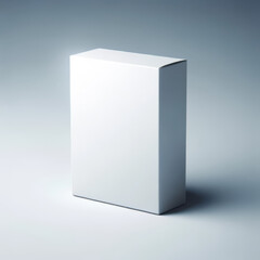 Naklejka premium Blank Packaging Box on Plain Background - Product Mockup