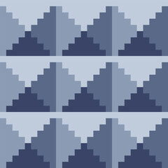 Brick wall seamless pattern in pixel art style. Abstract fashion fabric textures, pixel art vector illustration. Design for web and mobile app.