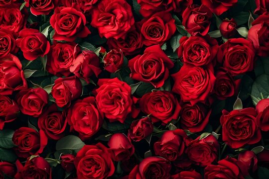 Red rose background.