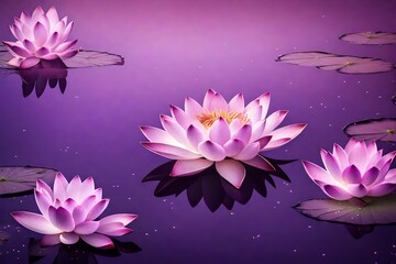 pink water lilies