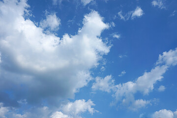 Blue sky with clouds background, Beautiful Amazing shape2