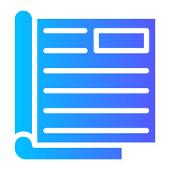 magazine gradient icon