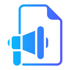 megaphone gradient icon