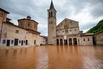 Fototapeta na wymiar Spoleto Roman Cathedral - Italy