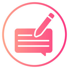chat bubble gradient icon
