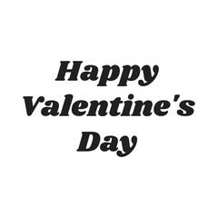 Vector happy valentines day lettering hand drawn