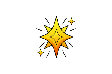 Star Highlight Note Sticker Design