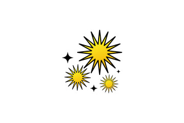 Sun Highlight Note Sticker Design