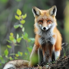 red fox in the wild