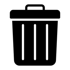 trash glyph icon