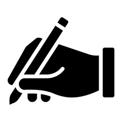 writing glyph icon
