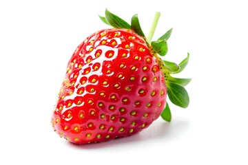 strawberry is isolated on a white background