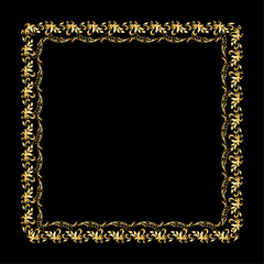 8 Vector elegant background with a decorative gold border