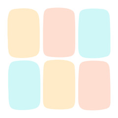 Vector hand drawn minimalist quote poster set quote color frames blank template