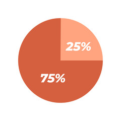 Vector illustration of data analysis graph on white background