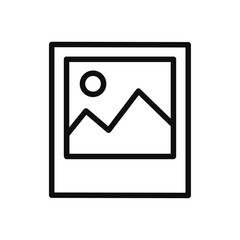 Vector illustration of gallery icon on white background