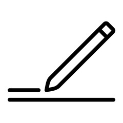 pencil line icon