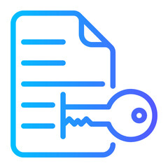 key gradient icon