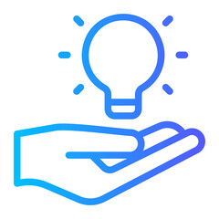 light bulb gradient icon